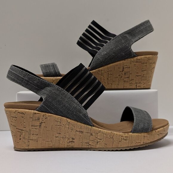 Skechers® Cali Beverlee Smitten Kitten Wedge Sandals - Size 8.5 - Picture 6 of 16